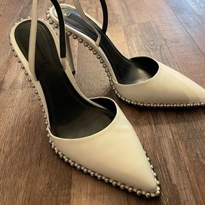 Alexander Wang Women’s Rina studded Slingback Pumps
